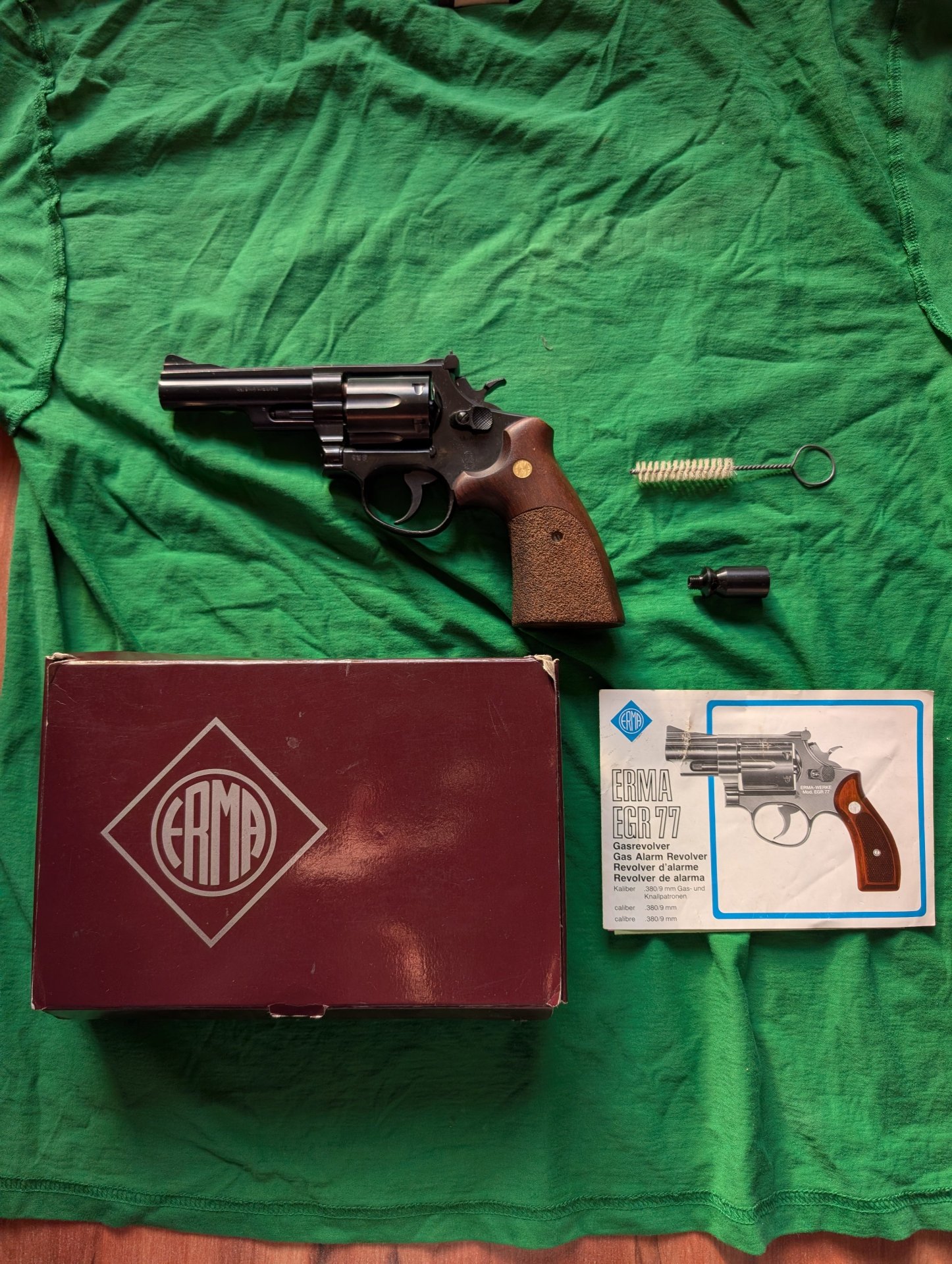 Sammlerstück Gasrevolver ERMA EGR 77 Kal.9mm Schreckschuss PTB 233 – Bild 1