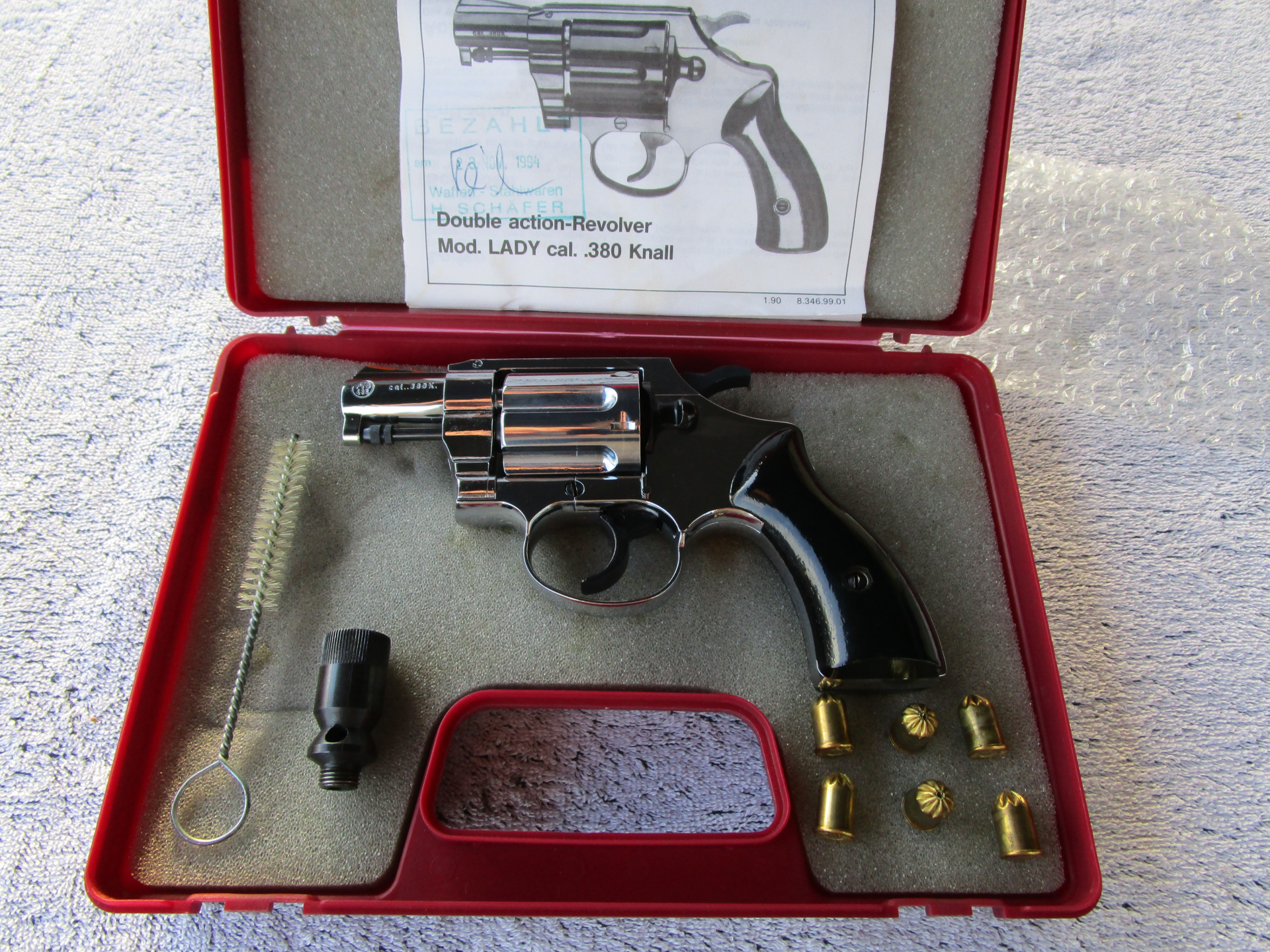 Revolver Uma Lady Chrom 9mm 380 Knall + Gas – Bild 1