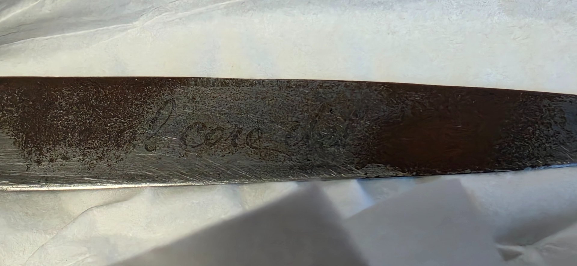 Antikes korsisches Vendetta-Messer – Campi Frères Ajaccio – 19. Jh. (ca. 27cm) – Bild 8