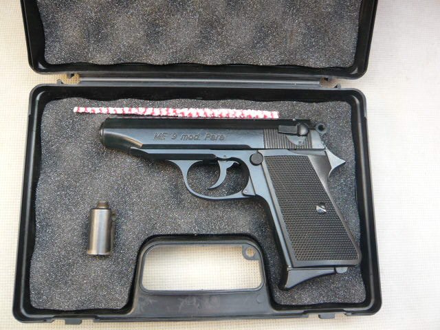 Alte Pistole ME 9 mod. Para cal. 9 mmPAK – Bild 1