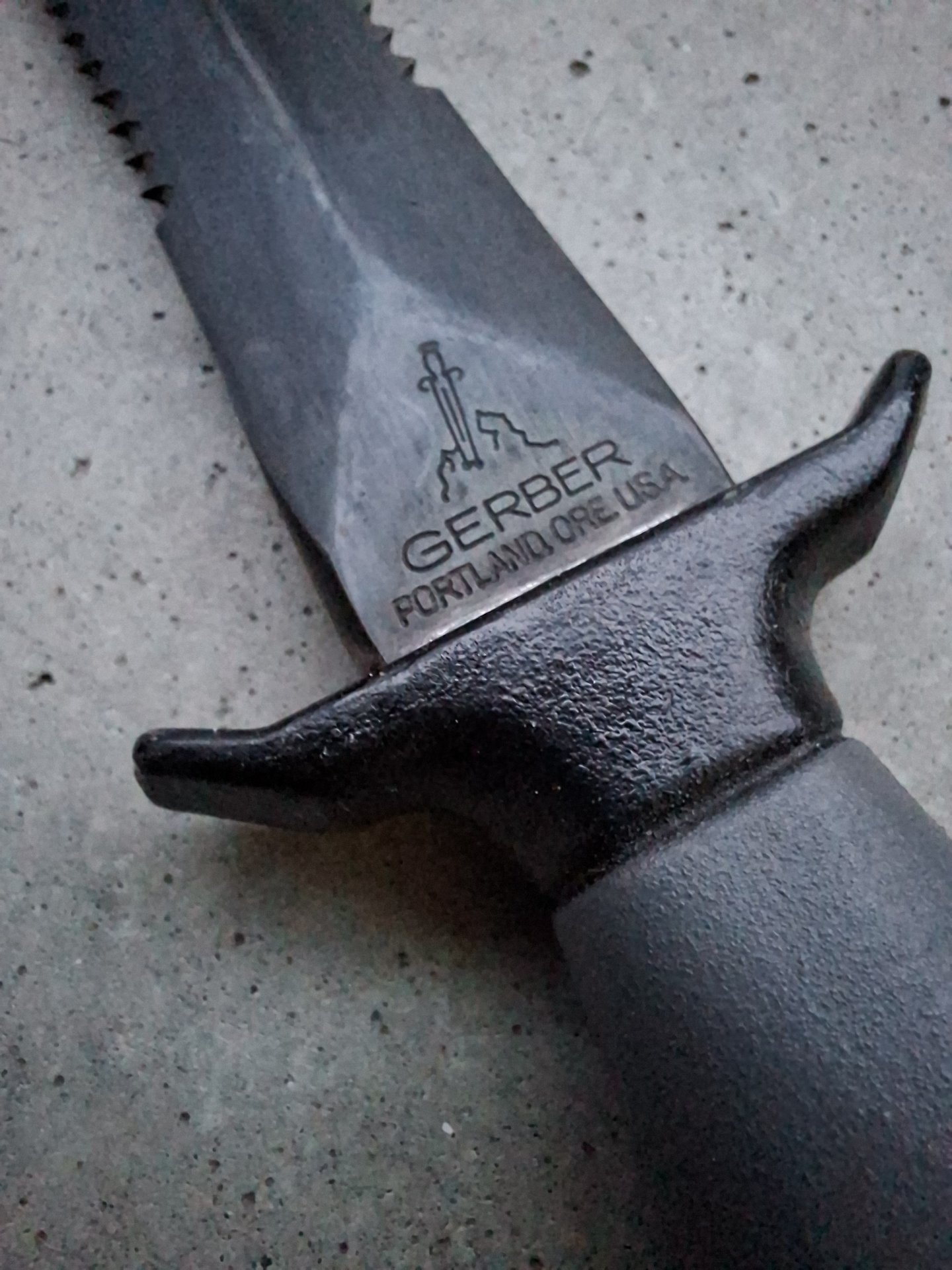 Gerber Mark II Kampfmesser, 050959, Herstellungsjahr 1976, Grabendolch, Kampfmesser, Bajonett – Bild 5