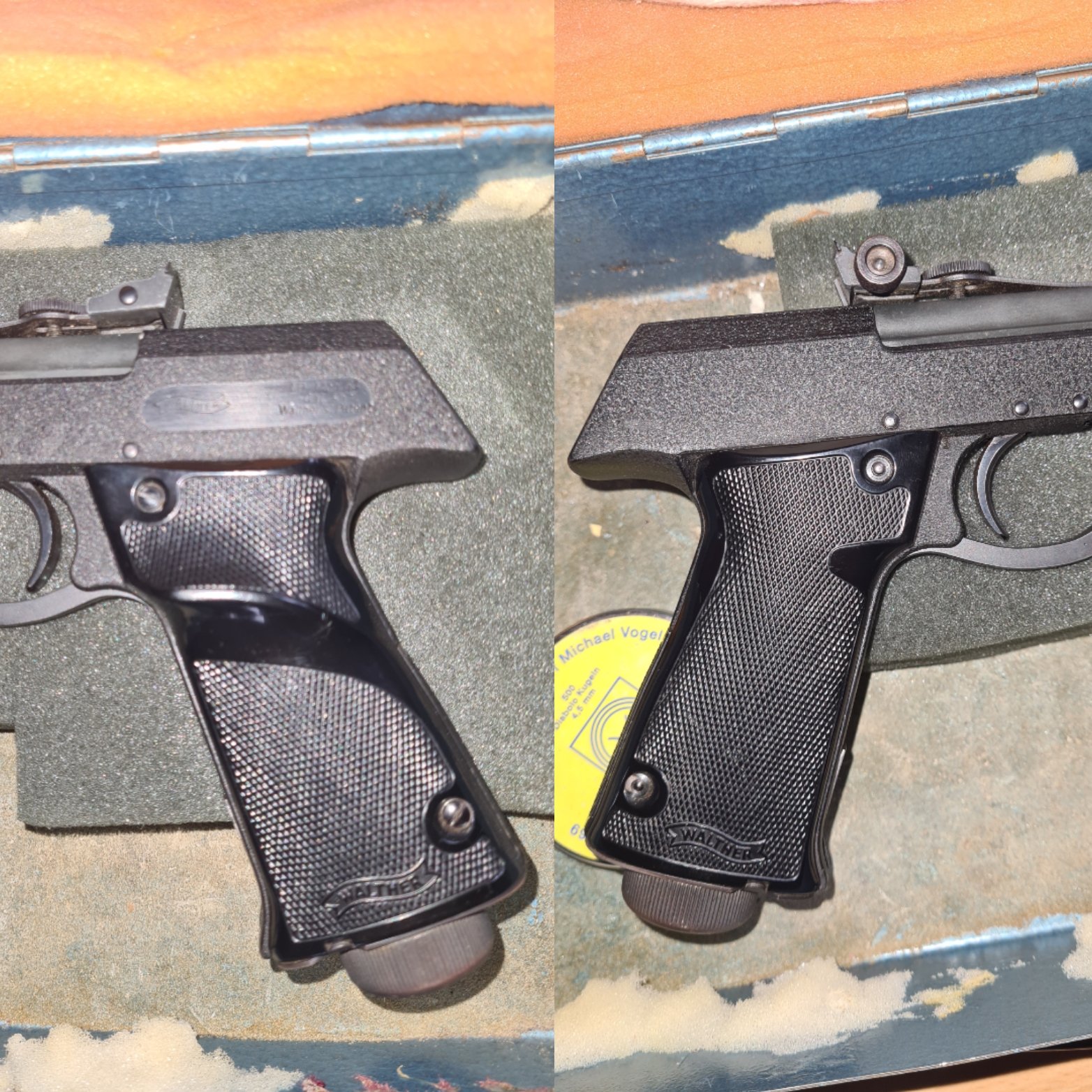 Walther Luftpistole Modell 53 4,5 mm/.177 Knicklauf James Bond 007, guter Zustand mit F im Fünfeck – Bild 2
