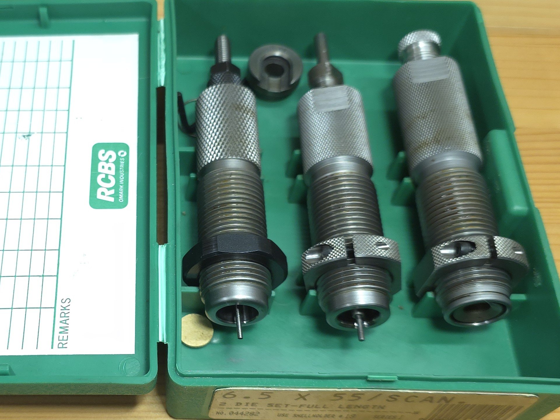 6,5x55 Hornady FL Matrizensatz + RCBS Necksizer + Hülsenhalter – Bild 1