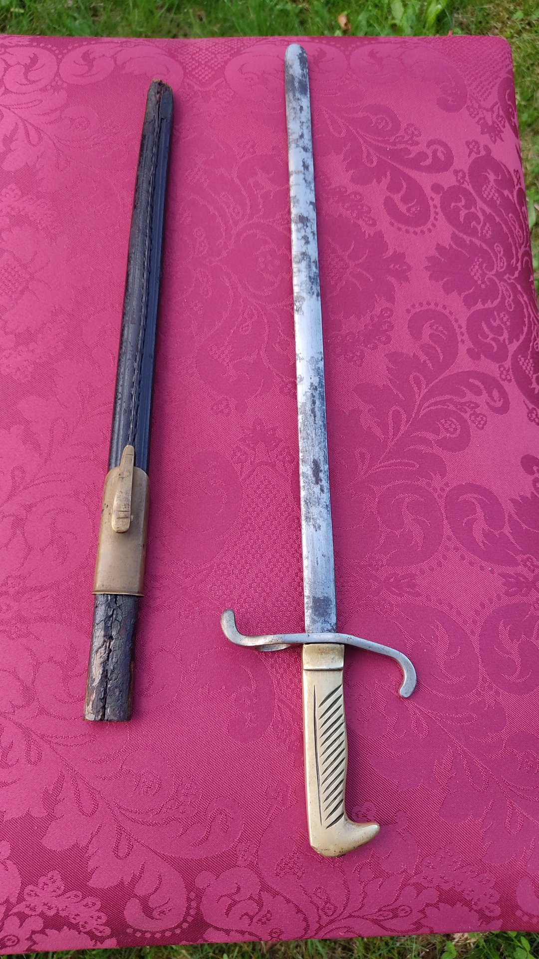 Historisches Preußen Seitengewehr M1871 mit Scheide – Bild 3