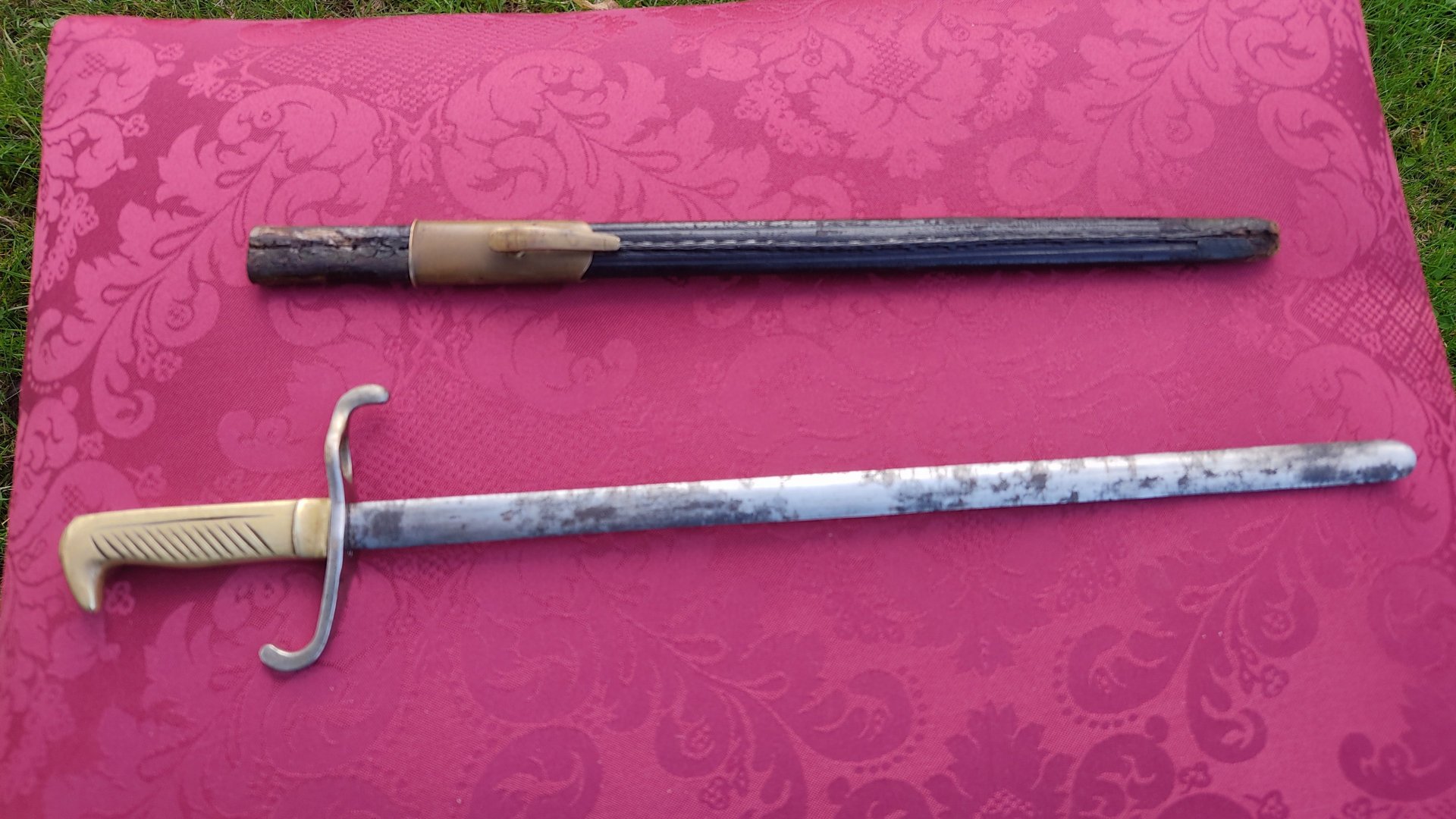 Historisches Preußen Seitengewehr M1871 mit Scheide – Bild 1