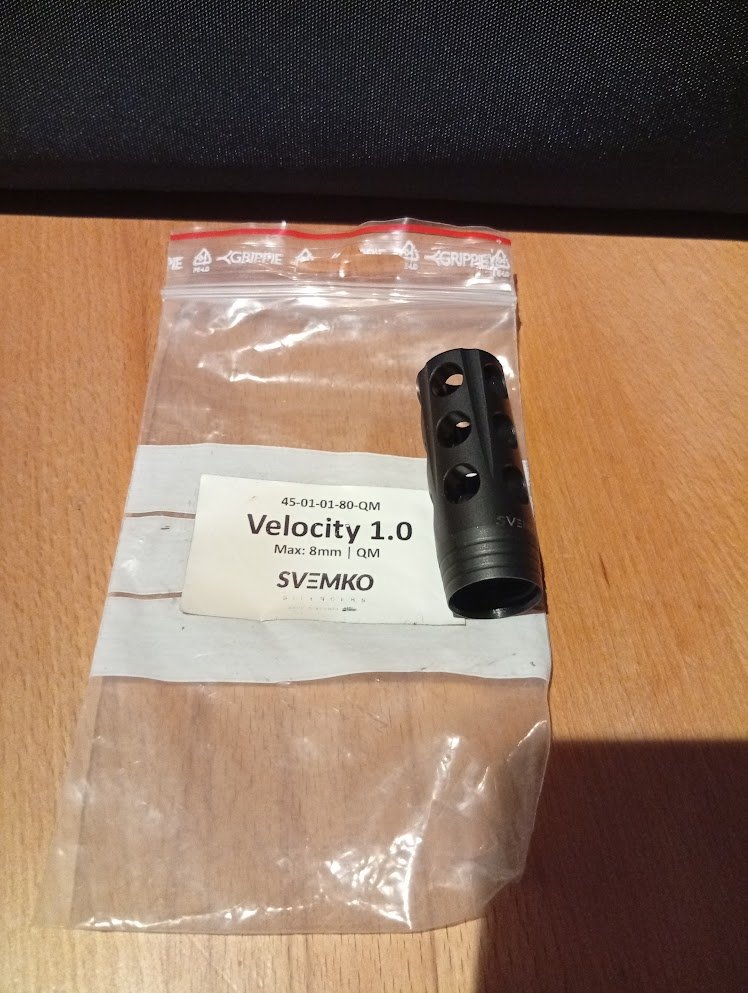 Svemko Velocity 1.0 Mündungsbremse Kaliber max. 8mm Quick-Mount – Bild 2