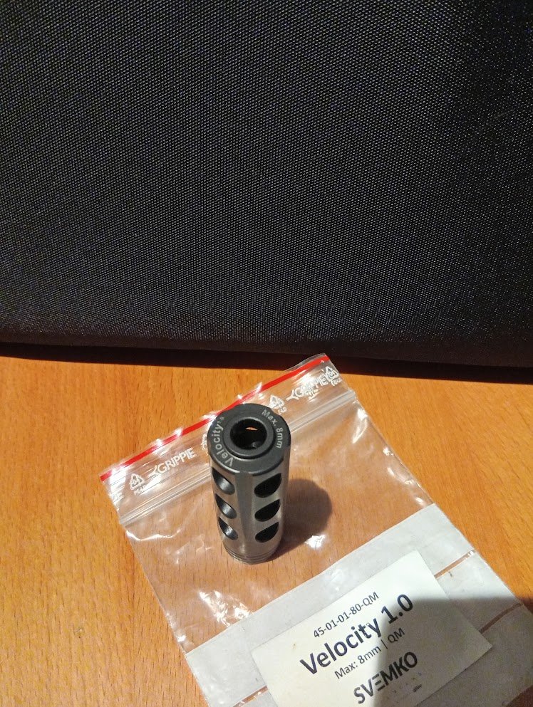 Svemko Velocity 1.0 Mündungsbremse Kaliber max. 8mm Quick-Mount – Bild 1