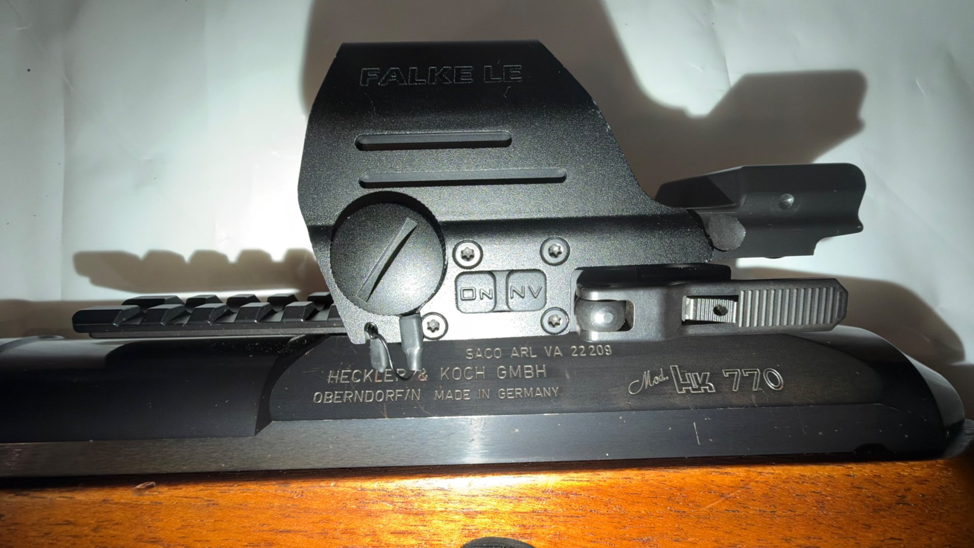 Heckler & Koch 770, Kal. .308 mit Falke LE Red Point Dot – Bild 6