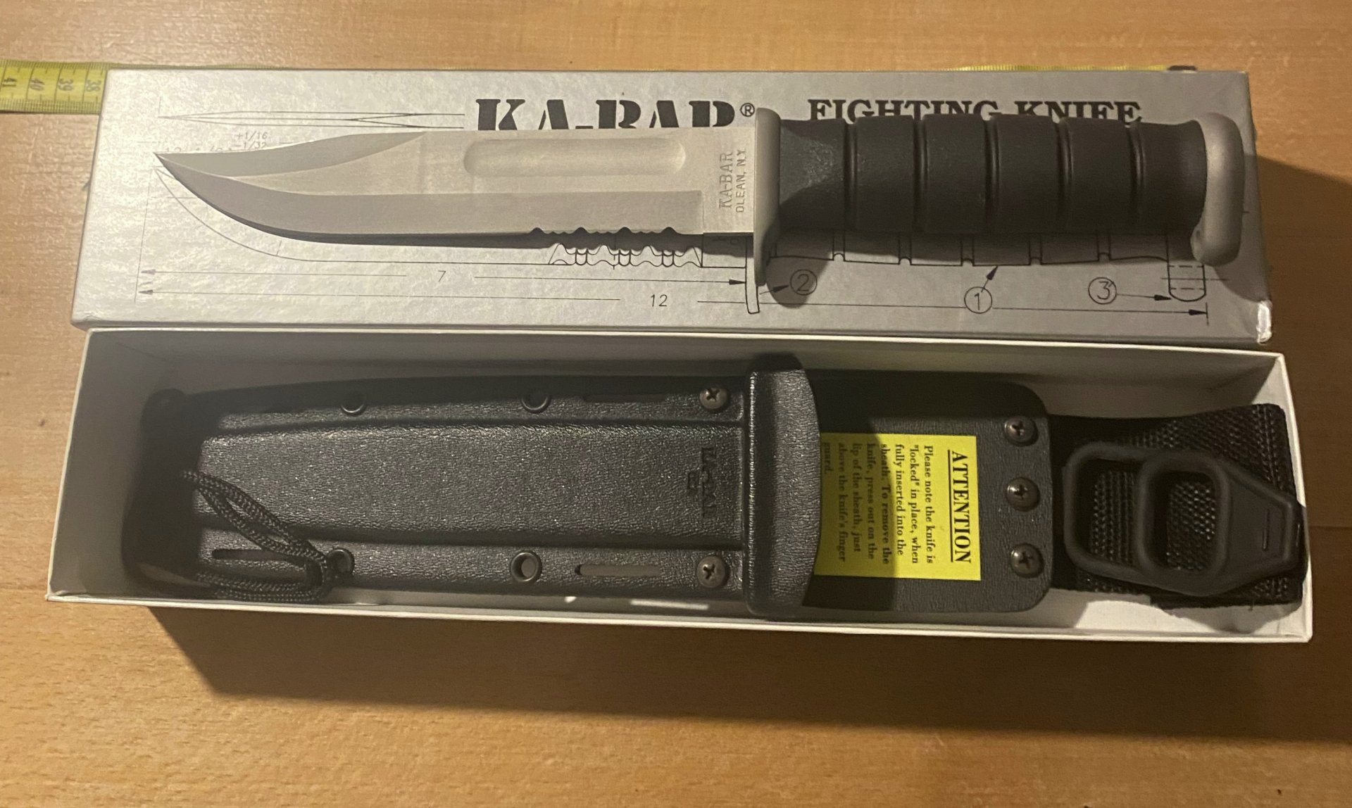 KA-bar Kampfmesser Neu Orginalverpackt Kydexscheide – Bild 1