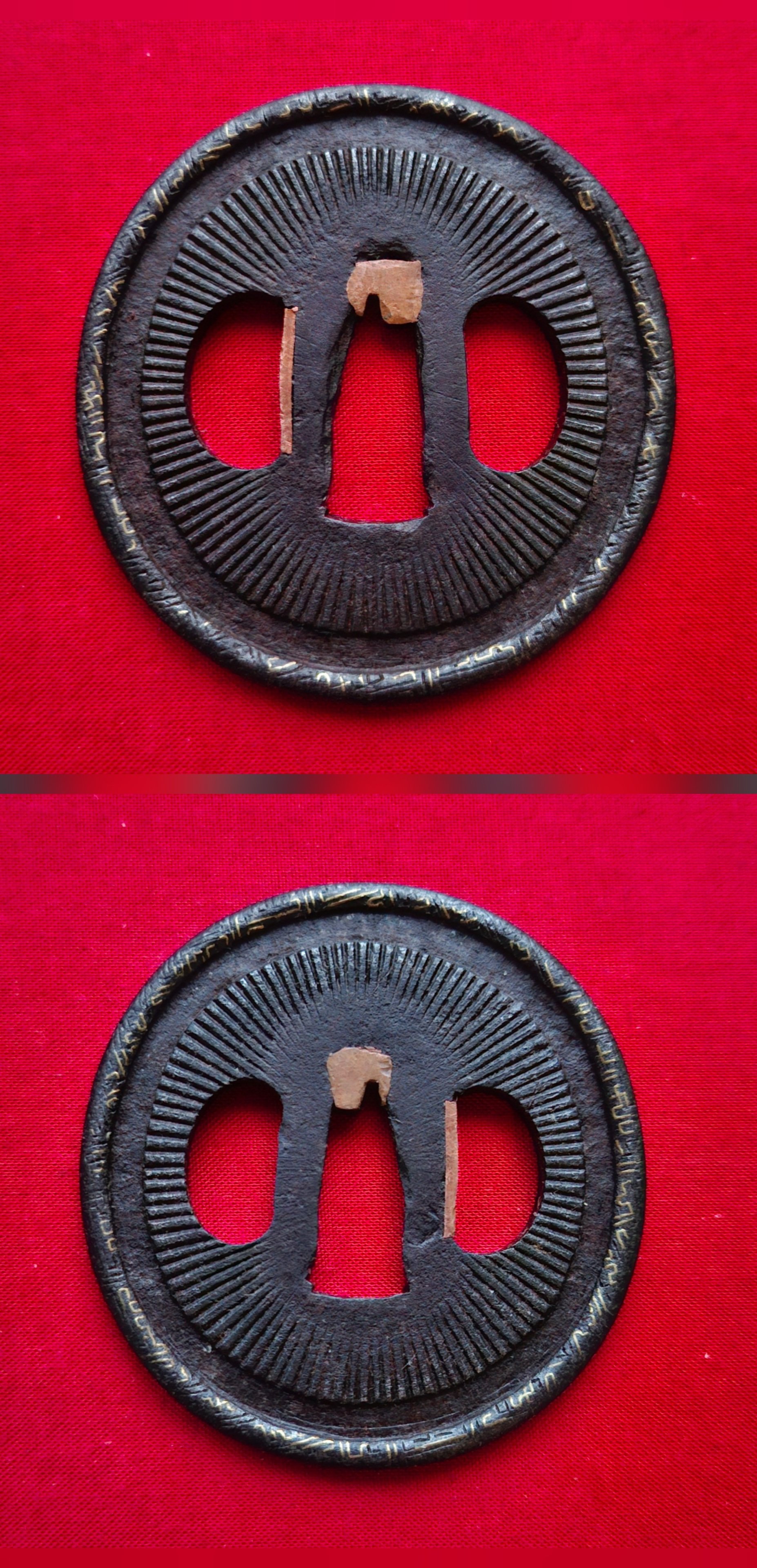 ORIGINAL ANTIKE JAPANISCHE TSUBA SCHWERT 2 – Bild 1