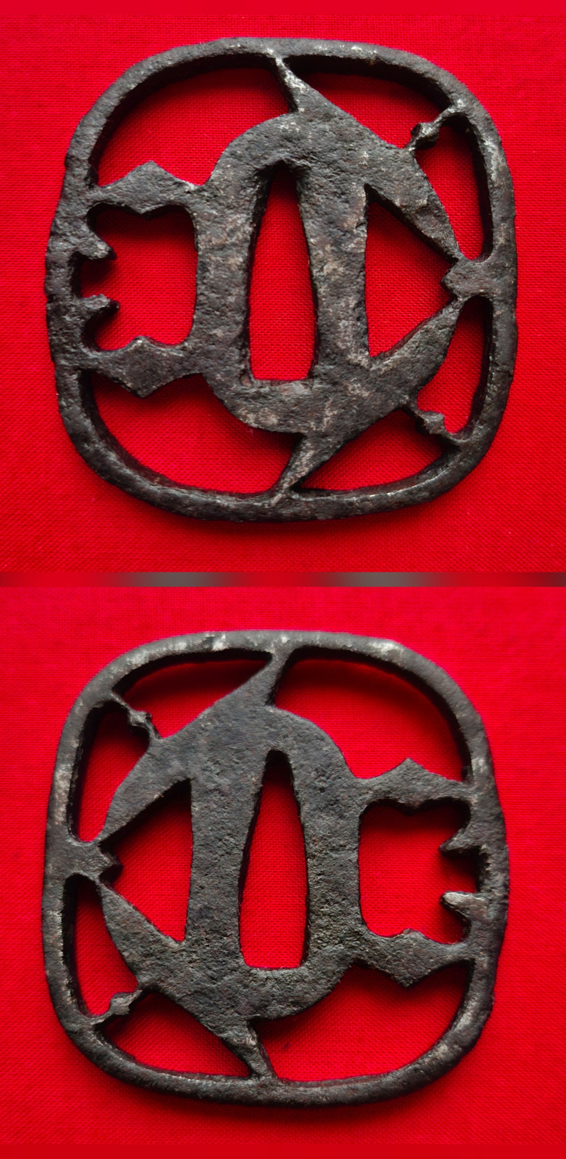 ORIGINAL ANTIKE JAPANISCHE TSUBA SCHWERT 4 – Bild 1