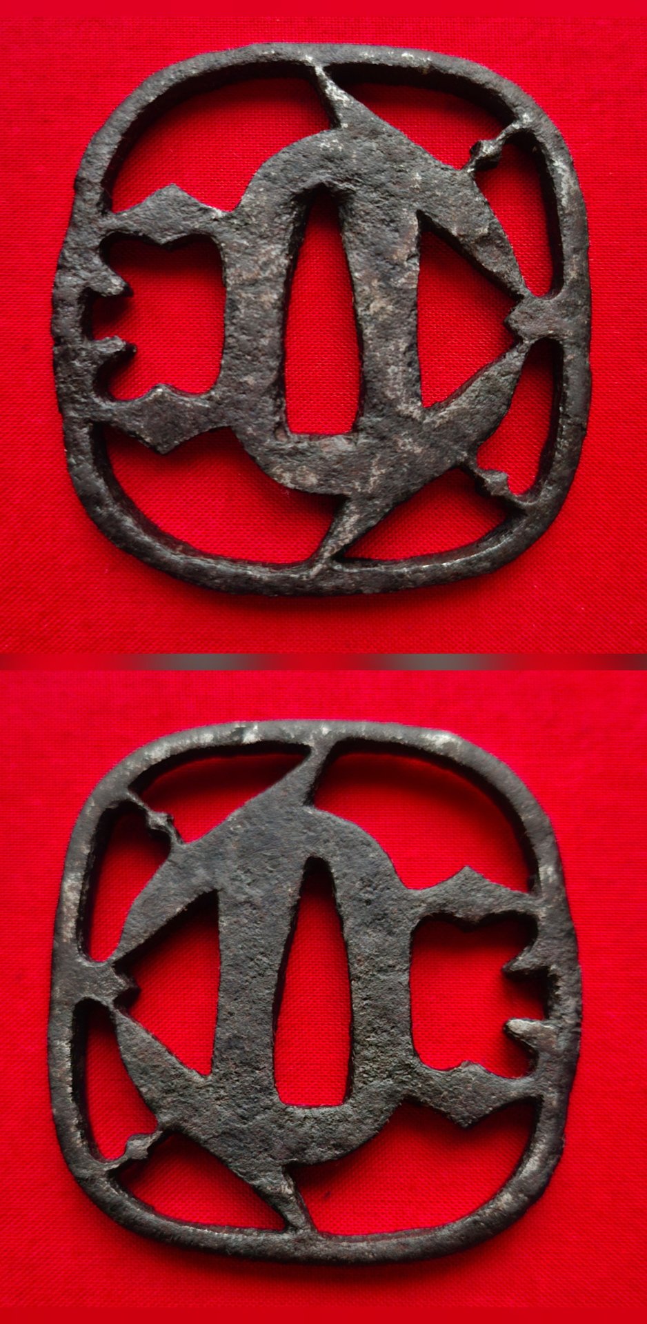ORIGINAL ANTIKE JAPANISCHE TSUBA SCHWERT 4 – Bild 2