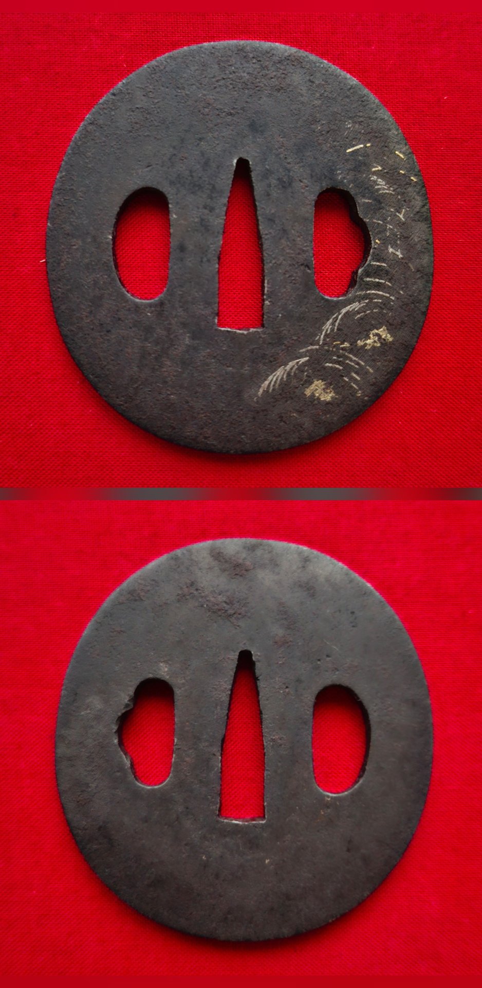 ORIGINAL ANTIKE JAPANISCHE TSUBA SCHWERT 5 – Bild 2