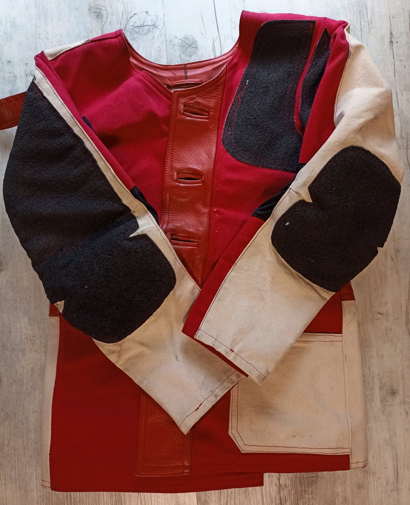 Schießjacke links rot/weiss Herren Gr.50/52 – Bild 5