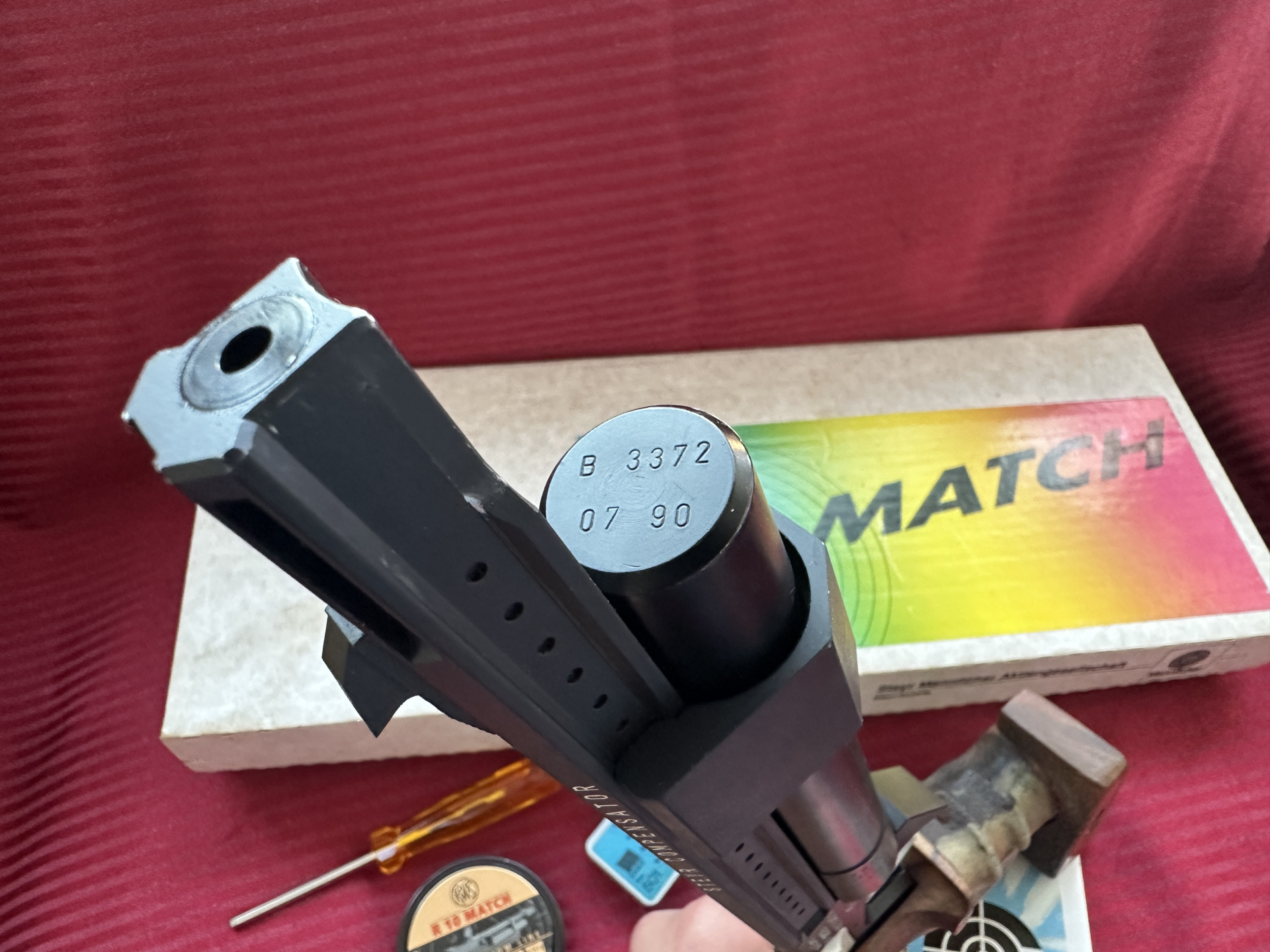 ==>Stey Mannlicher Match 91 - 4.5 mm komplett Sehr gut 1A Präzision Loch in Loch ! Selten-Sammler !! – Bild 6