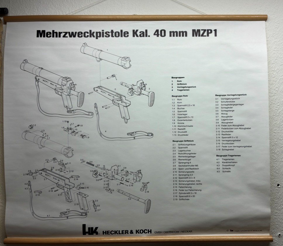 Mehrzweckpistole Kal.40mm MZP1 von Heckler & Koch H&K – Bild 1