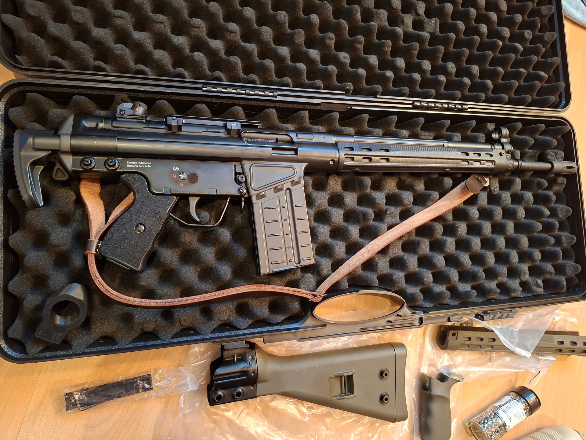 UNIKAT Heckler & Koch G3 Softair-Gewehr Kaliber 6 mm BB Gas Blowback (P18) – Bild 5