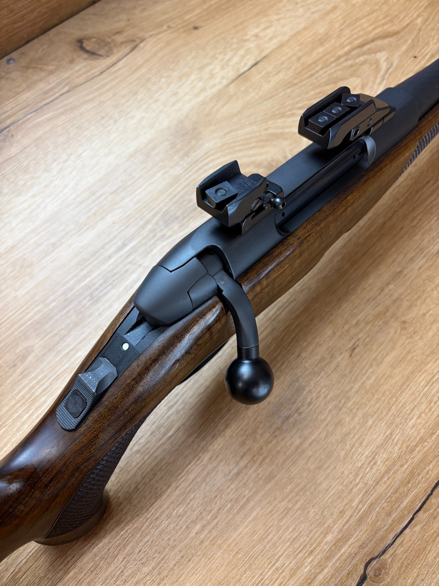 STEYR MANNLICHER SM12 Semi-Weight ohne Visierung 8x57IS inlc. EAW-Schwenkmontage für Zeiss-Schiene – Bild 3