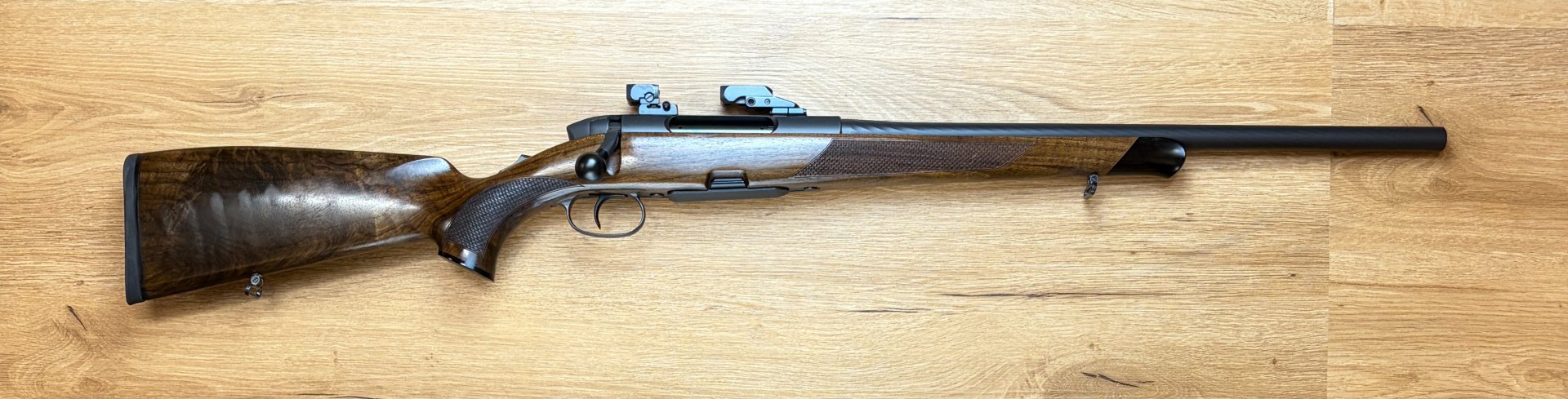 STEYR MANNLICHER SM12 Semi-Weight ohne Visierung 8x57IS inlc. EAW-Schwenkmontage für Zeiss-Schiene – Bild 1