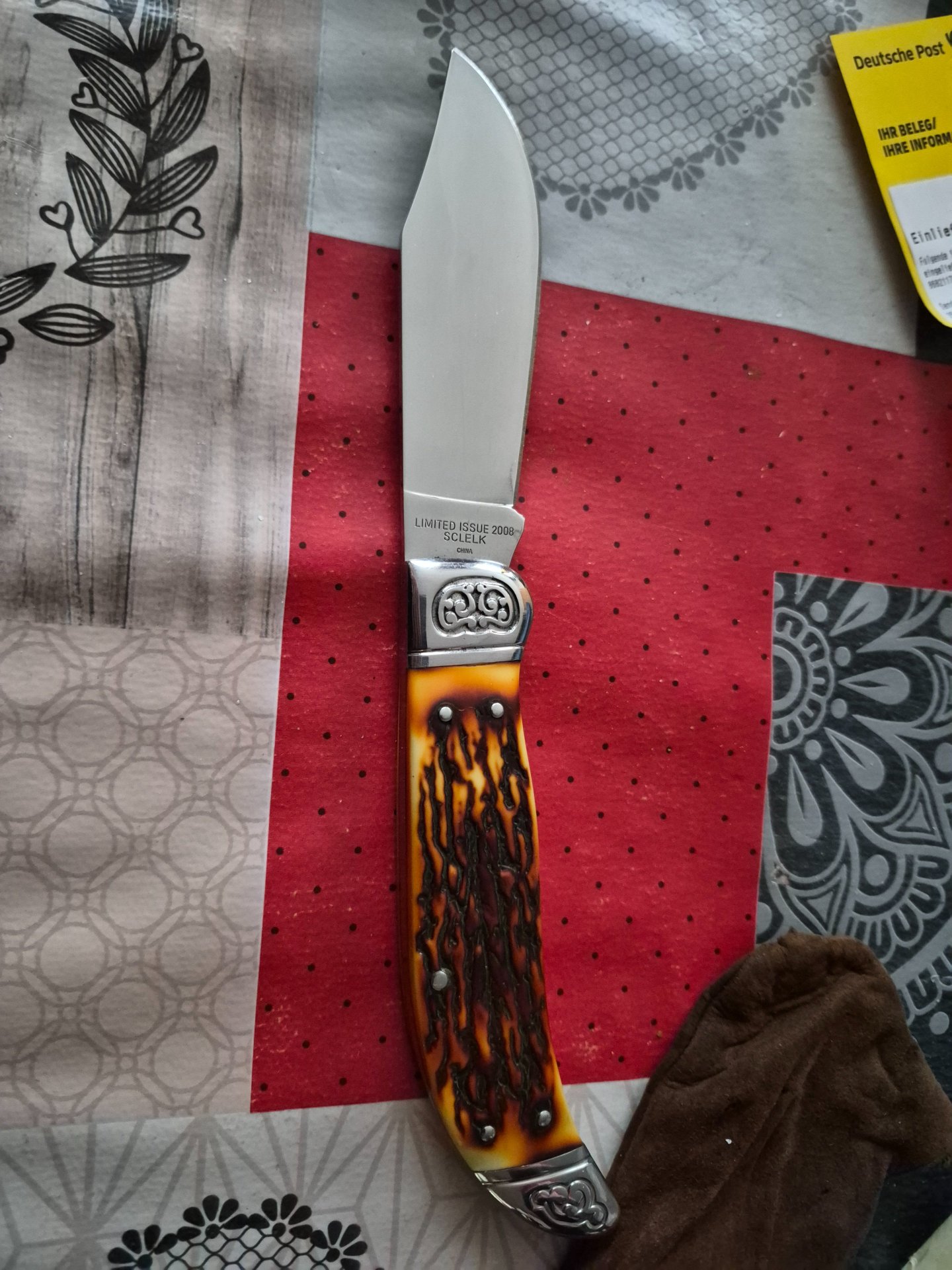 Schrade Klappmesser limitiert Hirsch Jagdmesser Jagd – Bild 6