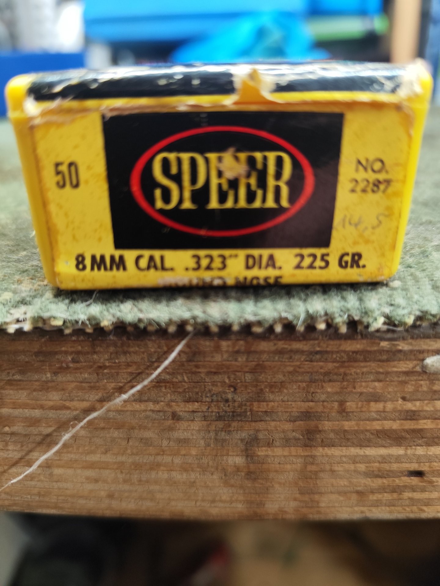 Speer Geschosse 8mm Dia 323 225 Grain Rundkopf – Bild 1