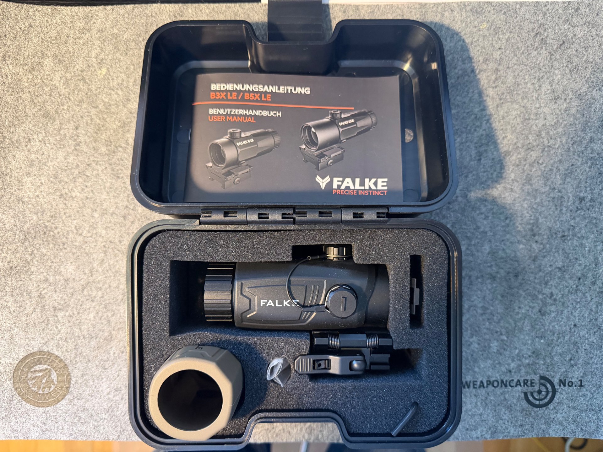 Falke B3X LE Magnifier 3-fach mit Flip-Mount - neuwertig – Bild 1