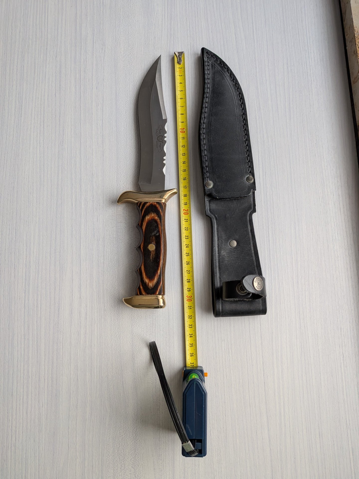 Miguel Nieto (Spanien)Jagdmesser mit Lederscheide – Bild 3
