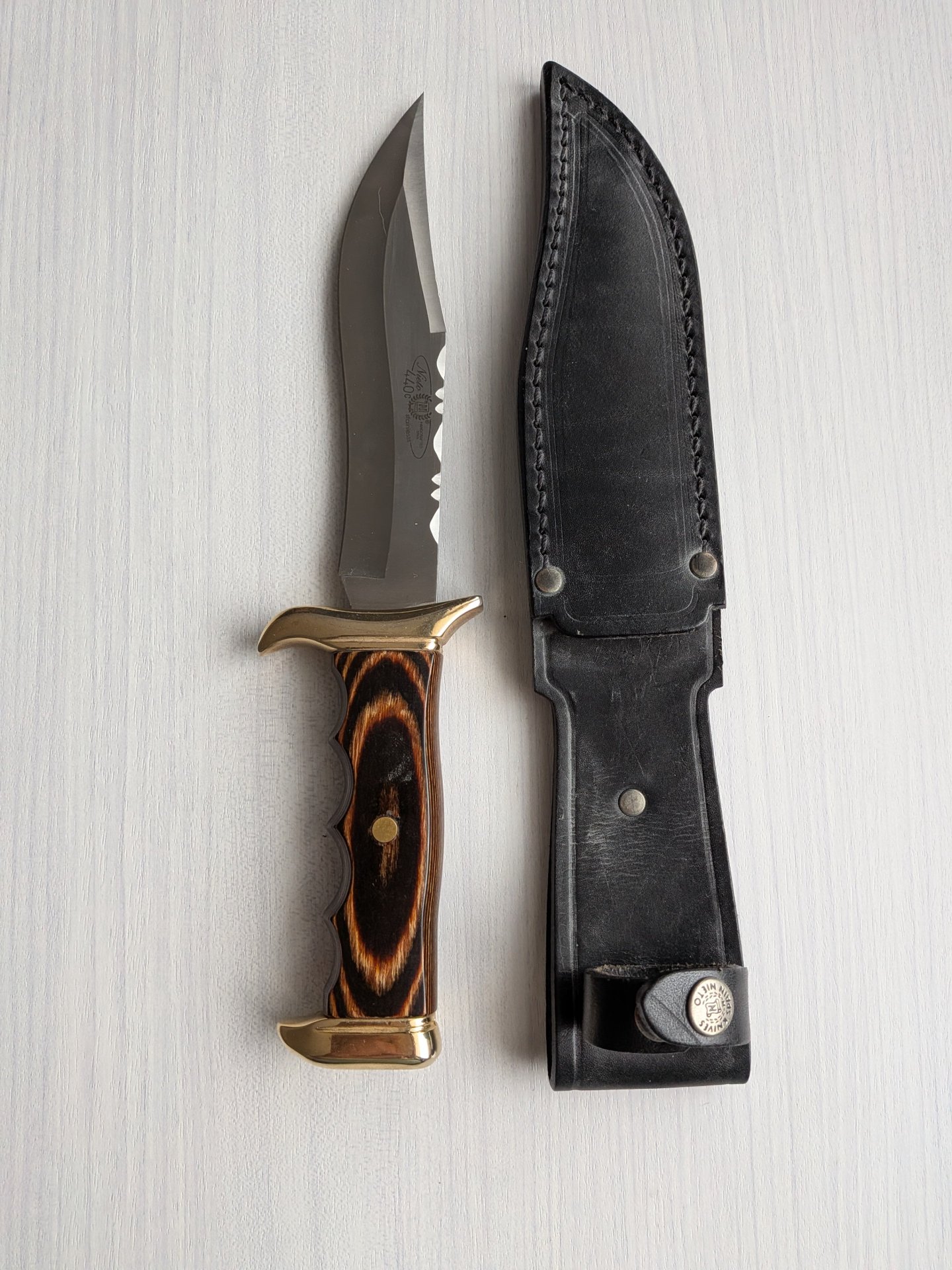 Miguel Nieto (Spanien)Jagdmesser mit Lederscheide – Bild 1