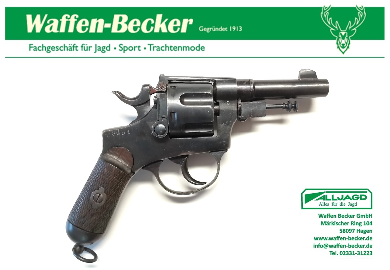 Revolver Glisenti Mod. 1889 Kal. 10,4mm Ital. Ord. --Sehr guter Zustand-- Offiziers Modell – Bild 1