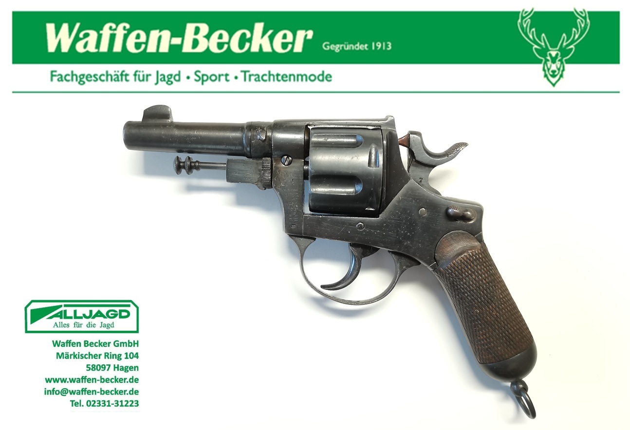 Revolver Glisenti Mod. 1889 Kal. 10,4mm Ital. Ord. --Sehr guter Zustand-- Offiziers Modell – Bild 2