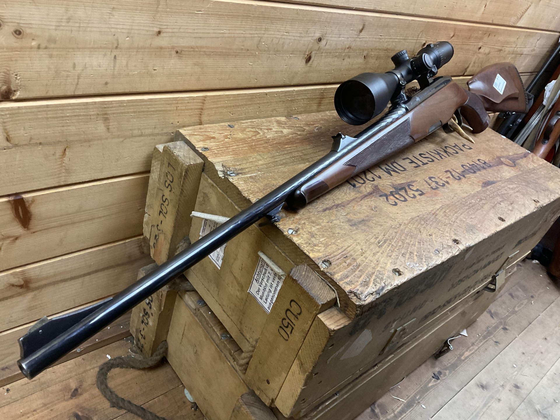 Repetierbüchse Steyr Mannlicher Luxus Kal.9,3x62, mit Meopta 3-12x56 LP, Steyr-Schwenkmontage!!! – Bild 6