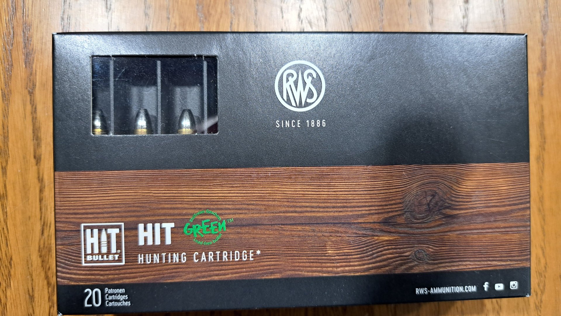 20 Stück RWS 5,6x50R Mag HIT 2,6g 40gr bleifrei – Bild 1