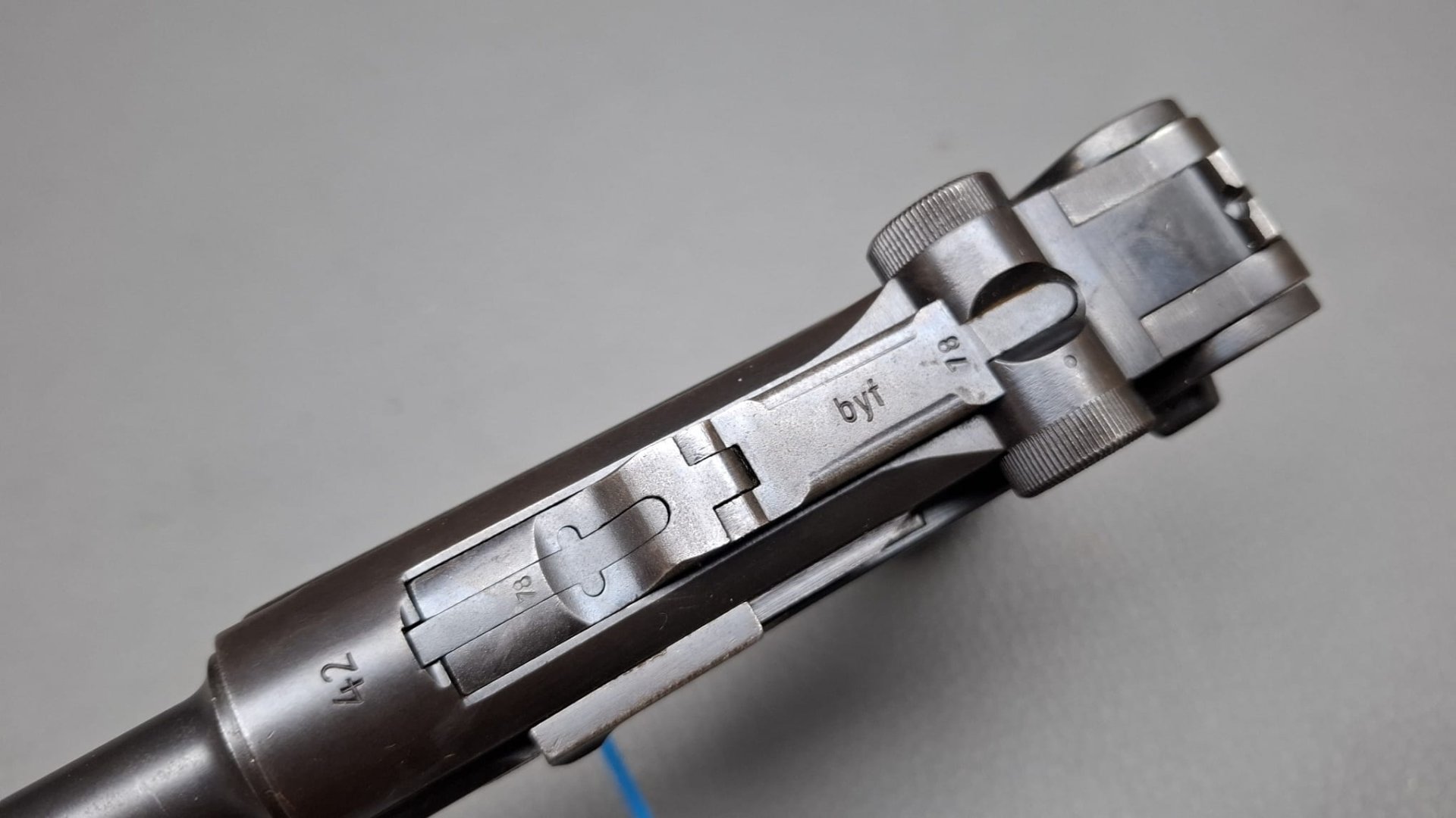 Mauser P 08 Pistole byf 42 Luger 08 P08 WaA, Kaliber 9mmLuger sehr guter Zustand – Bild 1