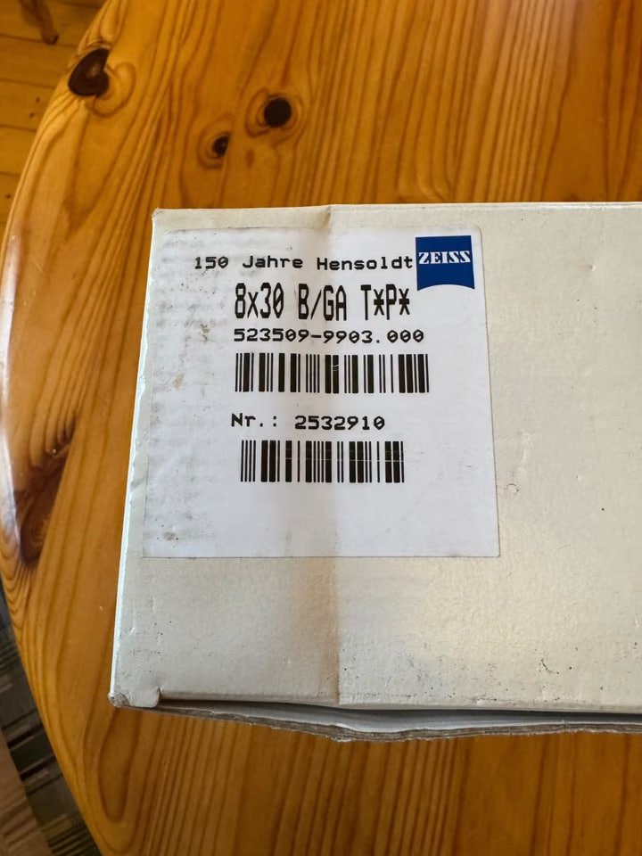 ZEISS ClassiC 8x30 B/GA TP – 150 Jahre Hensoldt – Fernglas - OVP – Bild 5