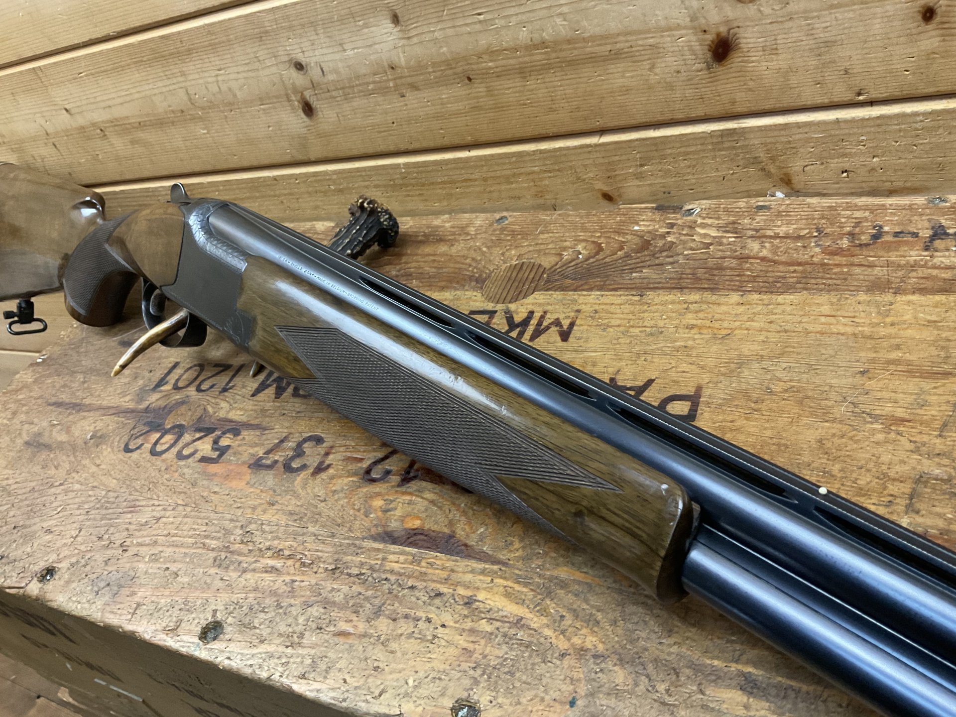 BDF FN Browning B25, Kal. 12/70, 12/70, Einabzug! Ejektor! breite Schiene! – Bild 5