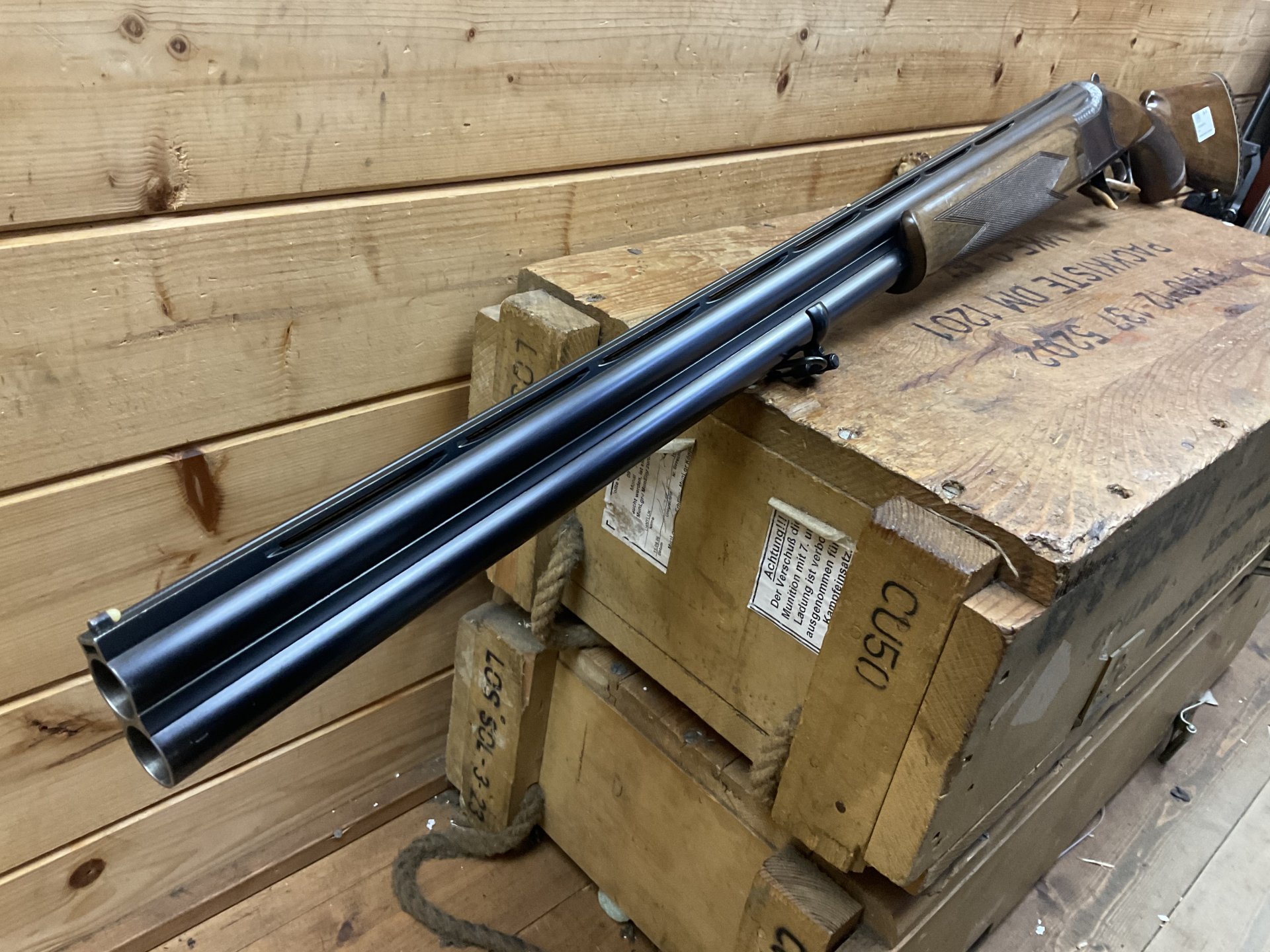 BDF FN Browning B25, Kal. 12/70, 12/70, Einabzug! Ejektor! breite Schiene! – Bild 3