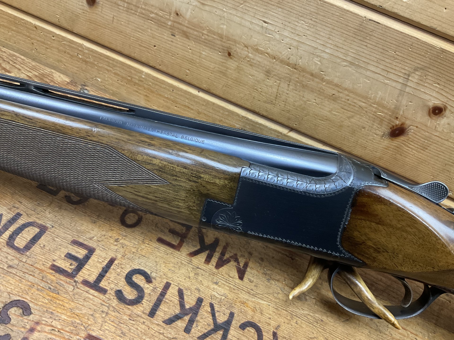 BDF FN Browning B25, Kal. 12/70, 12/70, Einabzug! Ejektor! breite Schiene! – Bild 2