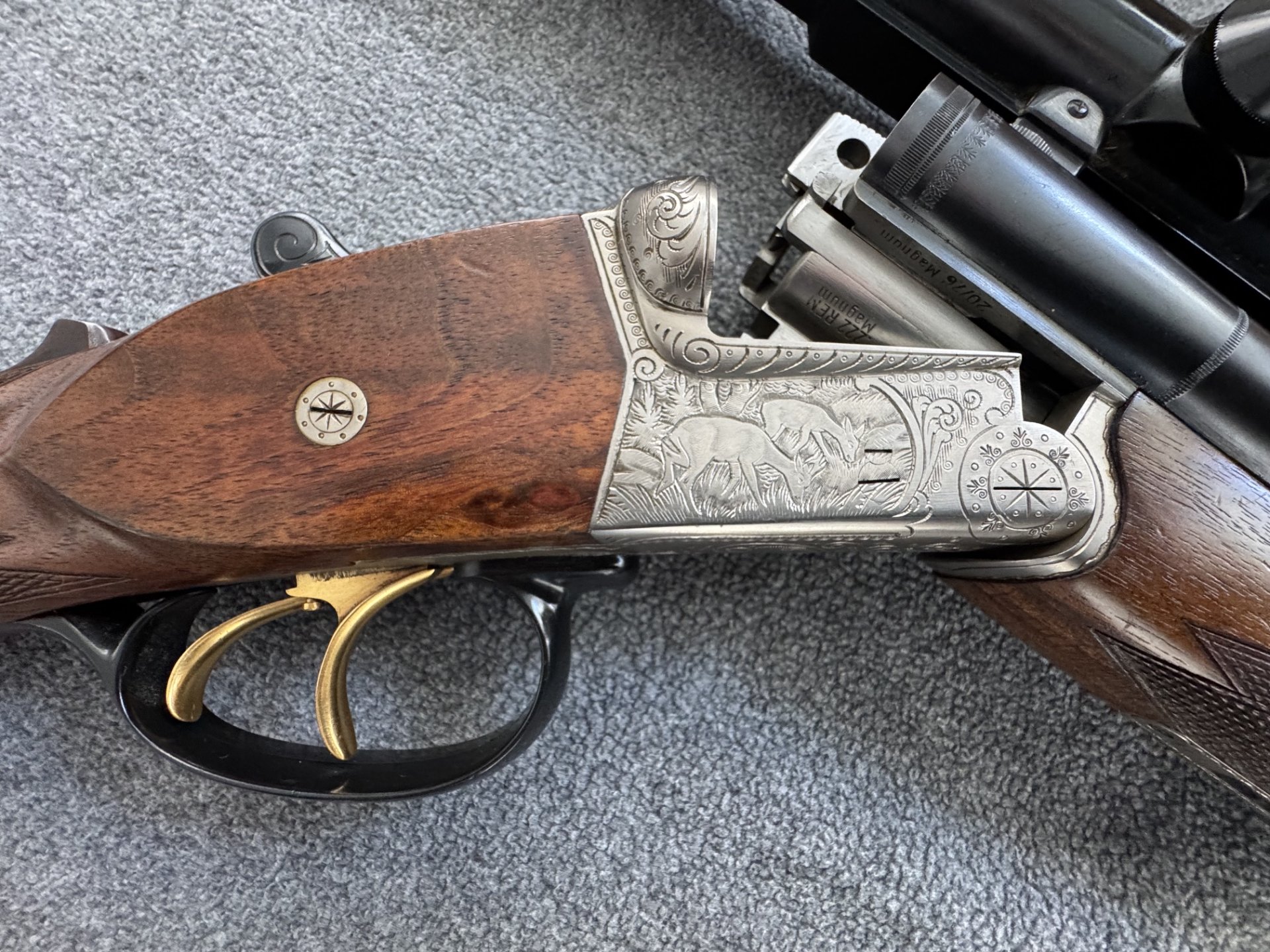 Drilling Krieghoff TRUMPF 222 Rem Mag 20/70 – Bild 6