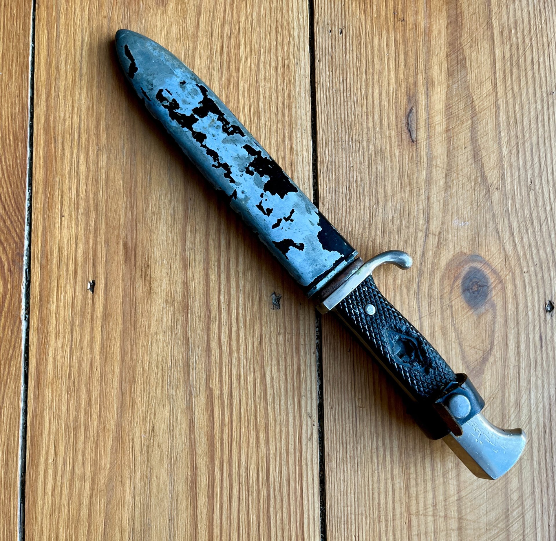 Altes Solinger Pfadfindermesser Fahrtenmesser Hersteller Schneidteufel – Bild 1