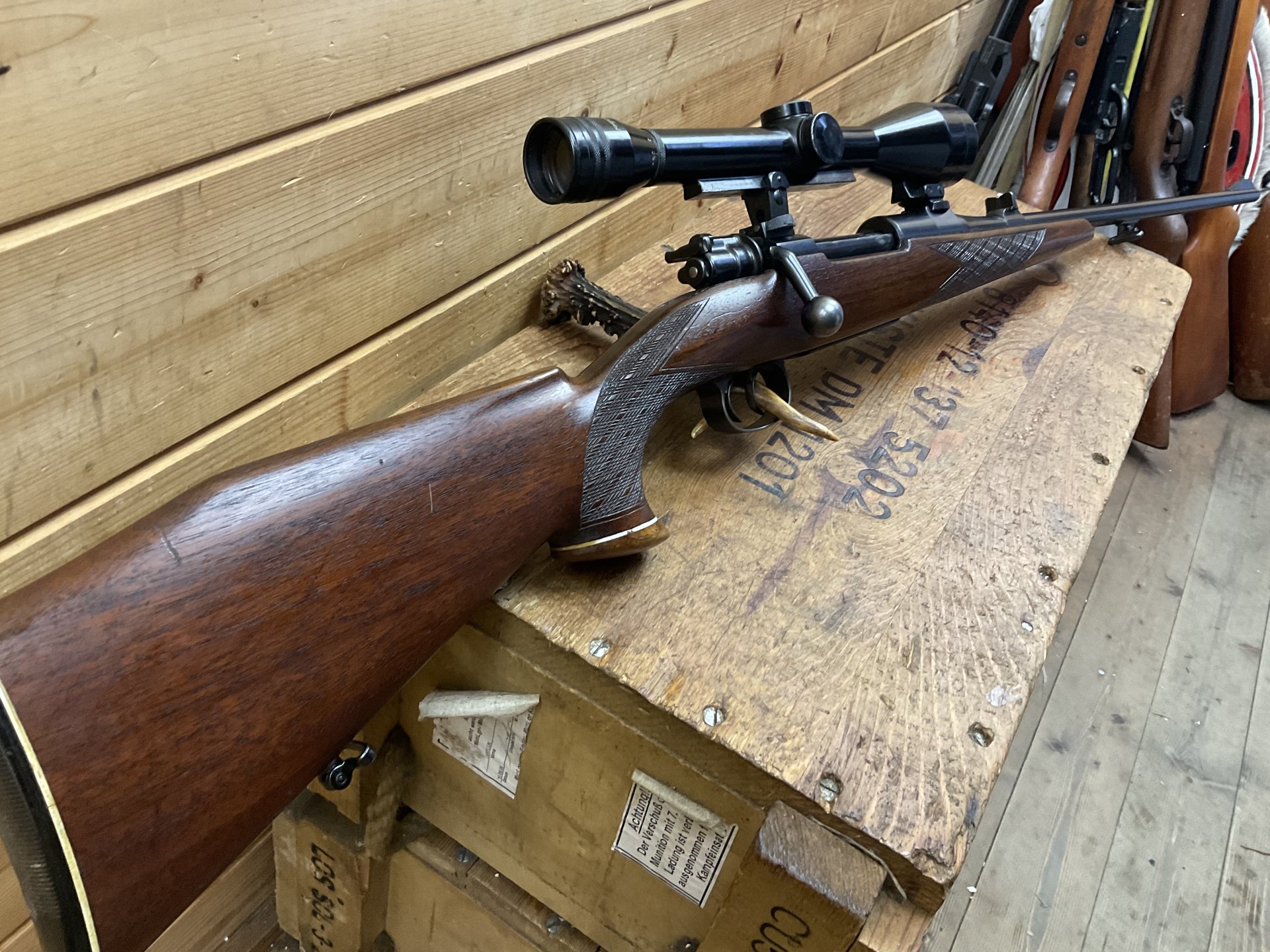 Repetierbüchse F.Cieplik Hamburg 98er, Kal. 7x64 mit Hertel&Reuss 2,5-10x48, Abs.4 – Bild 6