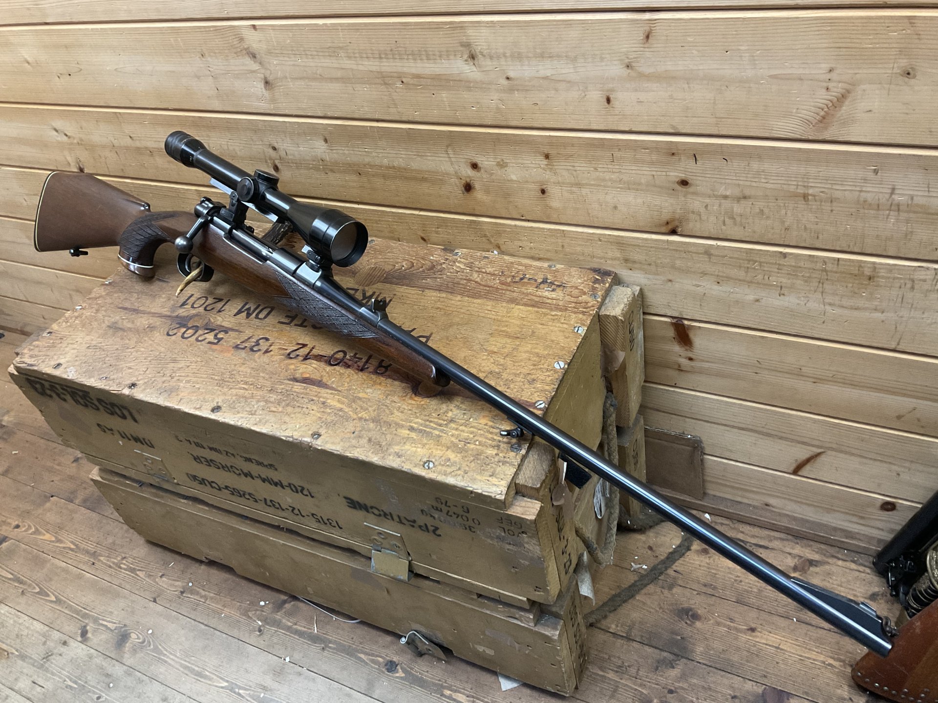Repetierbüchse F.Cieplik Hamburg 98er, Kal. 7x64 mit Hertel&Reuss 2,5-10x48, Abs.4 – Bild 4