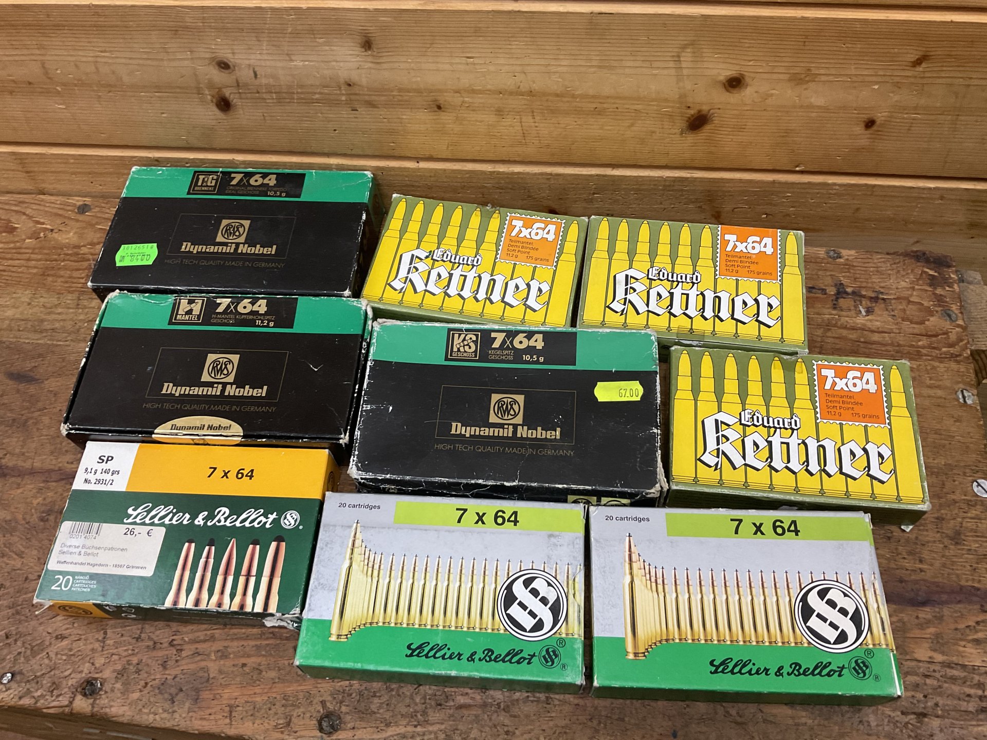 Konvolut Munition S&B, RWS, Kettner, Kal.7x64, 114 Schuss ! – Bild 1