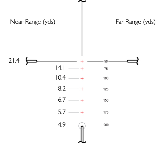 HAWKE Zielfernrohr Vantage 4-12x50 RIMFIRE .22 (Subsonic) LeuchtAbsehen Haltelinien - 1Zoll(25,4mm) – Bild 1
