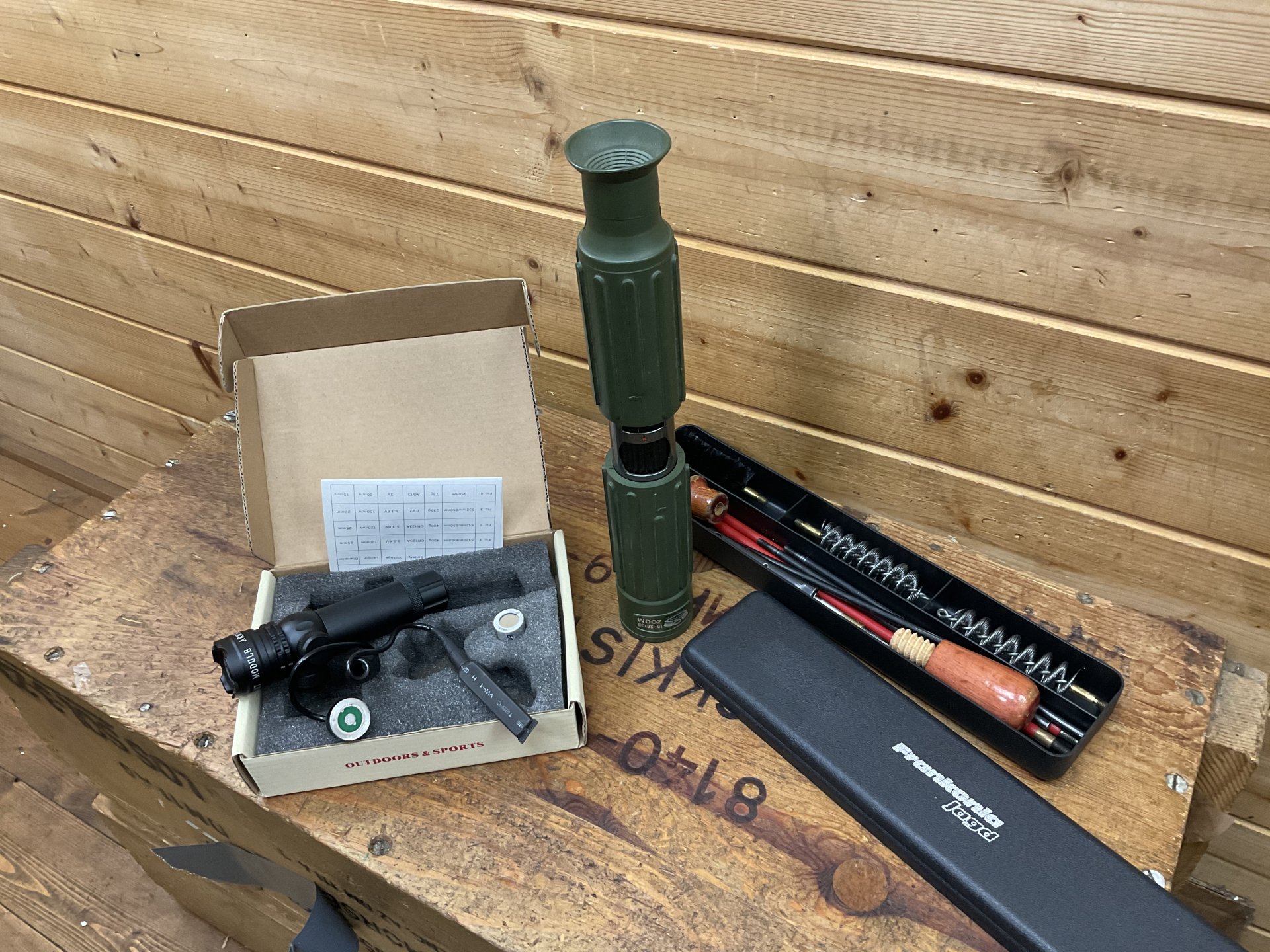 Konvolut Reise-Spektiv, Putzzeug, Reinigungsbox! – Bild 3