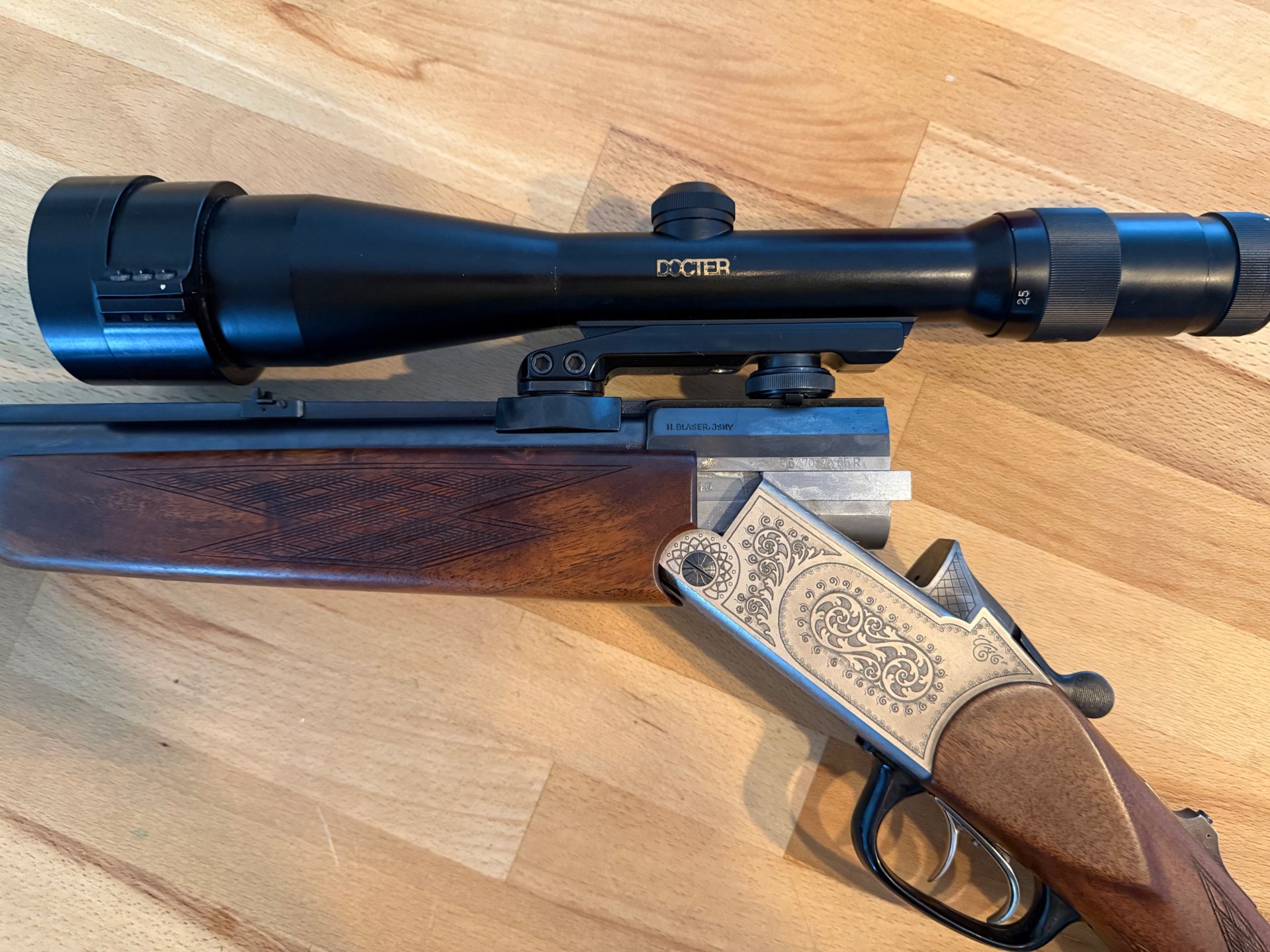 Blaser Bockbüchsflinte BBF ES67 in 16/70 und 7x65R mit Docter Optik – Bild 2