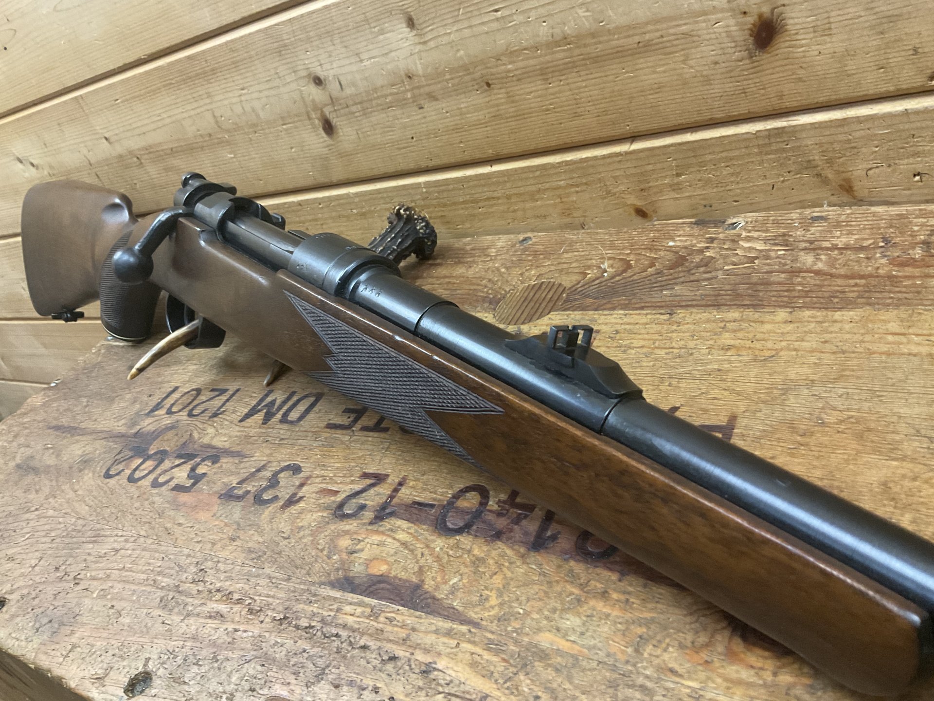 Repetierbüchse Mauser K98 "swp45" Stufenlauf Kal. 8x57IS! Schmetterlingvisier!!! – Bild 4