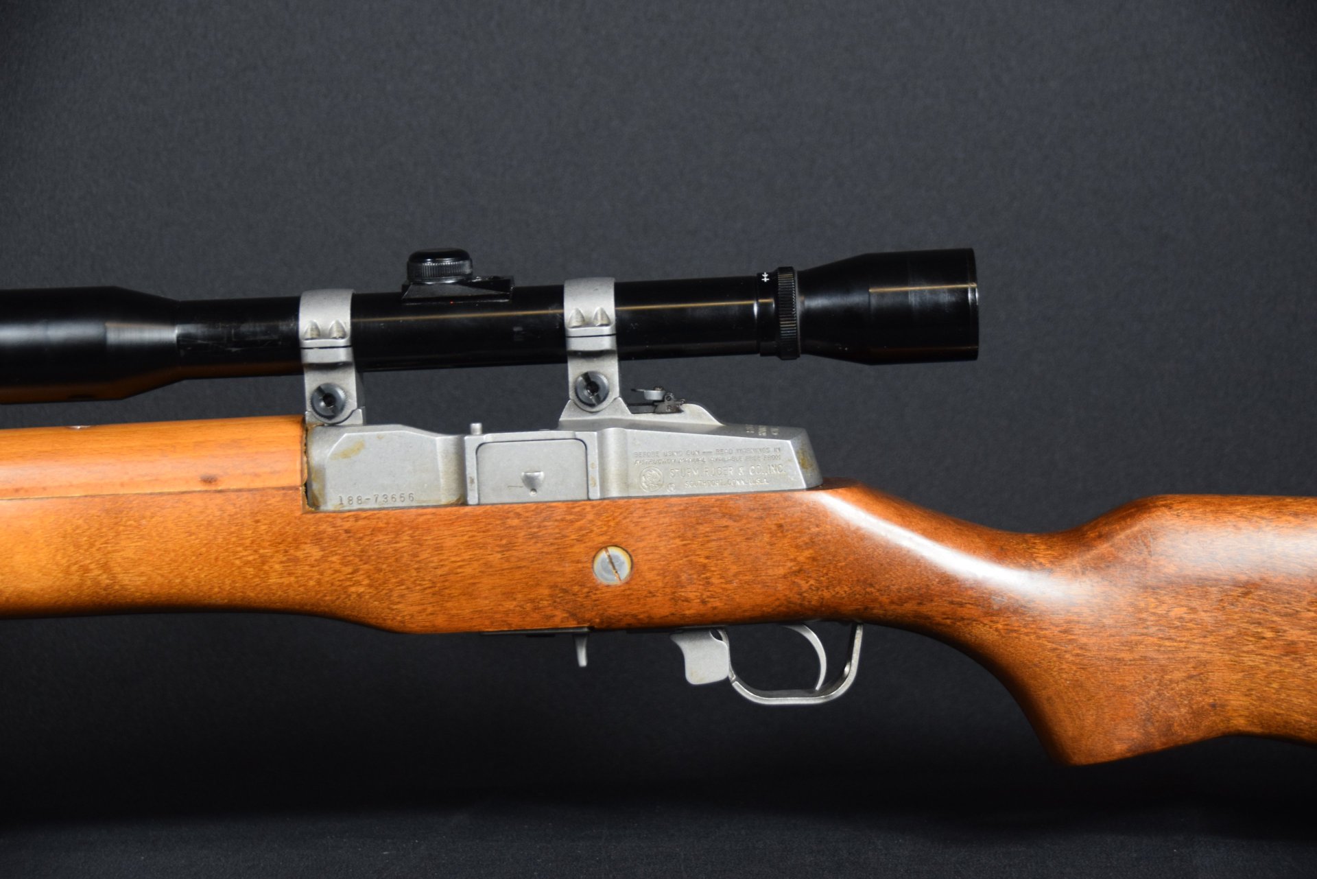 Ruger Mini-14 Ranch Rifle Stainless .223 Rem mit JAKI Schalldämpfer und Zielfernrohr – Bild 2