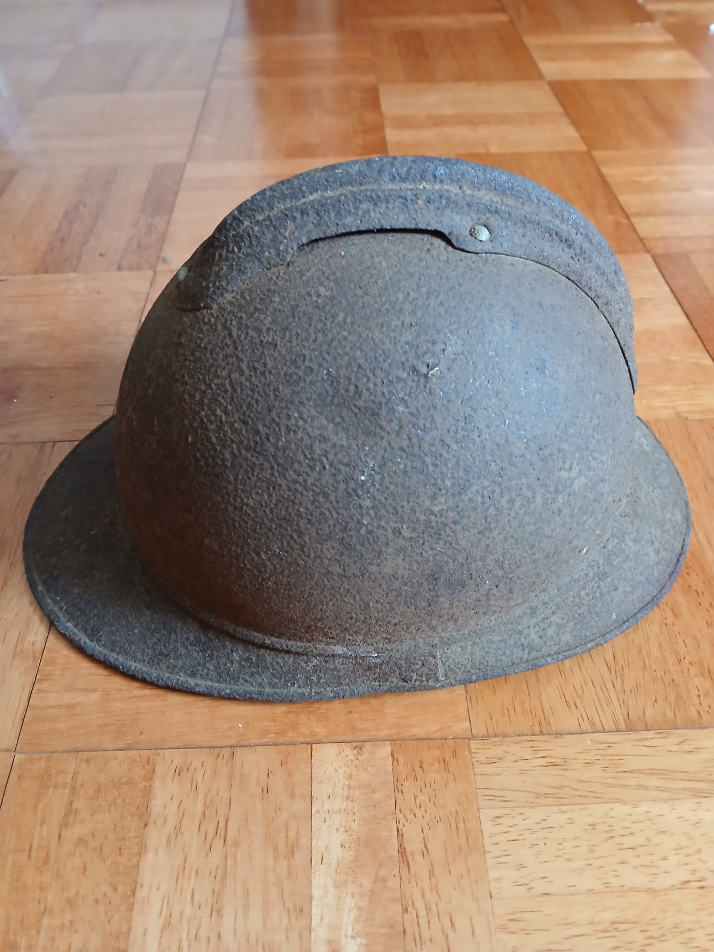 Bodenfund Helm Adrian M26 Frankreich 2. WK WW2 – Bild 2