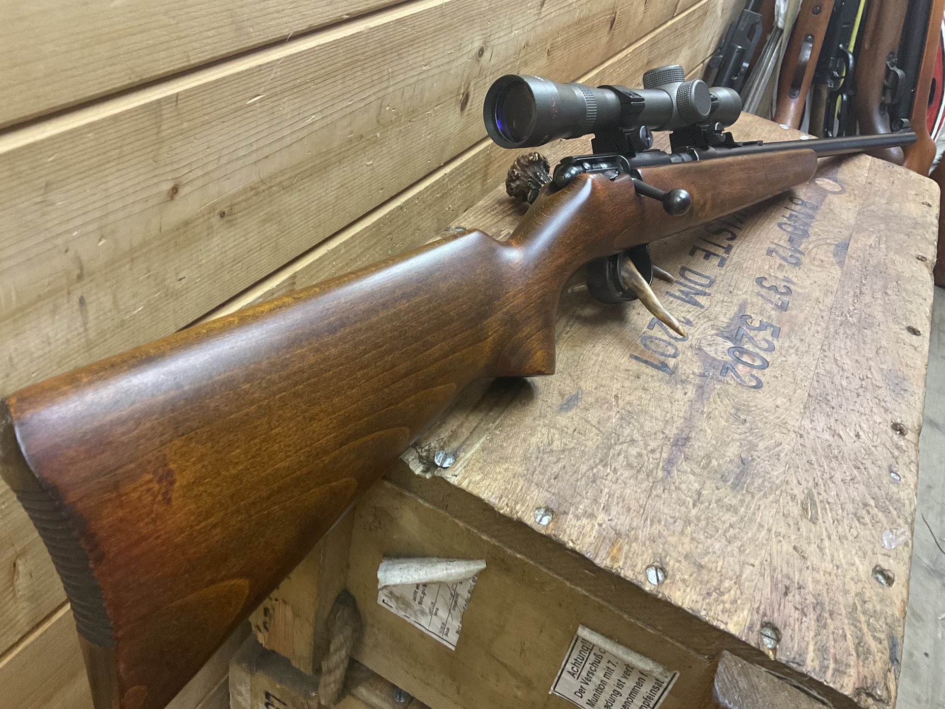 Einzelladerbüchse Anschütz Kal..22lr. mit ZF 4x24! – Bild 6