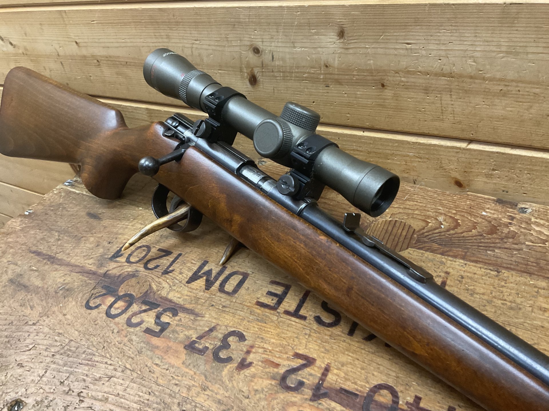 Einzelladerbüchse Anschütz Kal..22lr. mit ZF 4x24! – Bild 4